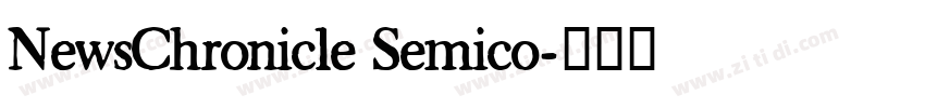 NewsChronicle Semico字体转换